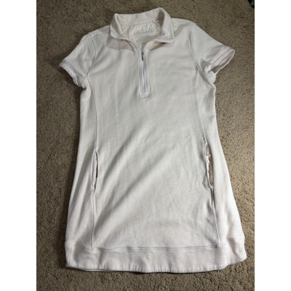 Legendary Outfitters Outdoor‎ Dress Women Medium Beige 1/4 Zip Pockets Utility